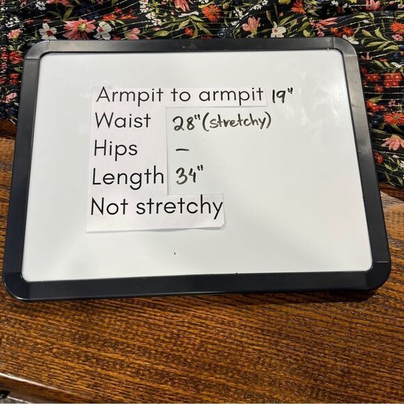 Old Navy Floral Print long sleeve Dress size Medium - Picture 12 of 14